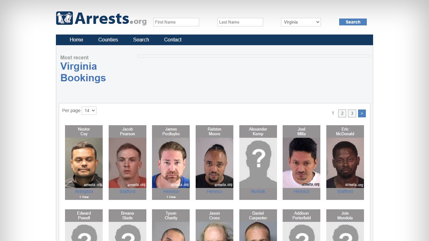 Virginia Arrests and Inmate Search